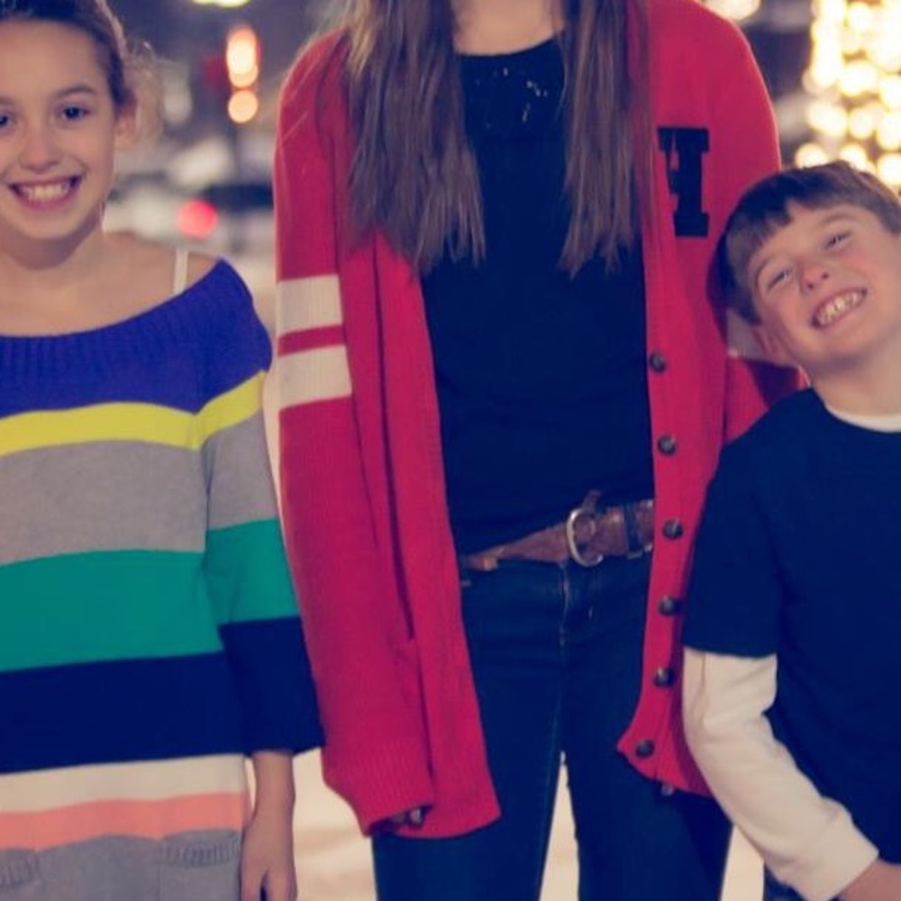 Forever 21 red varsity style sweater